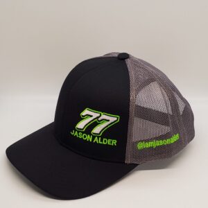 Jason Alder #77 Hat - Black/Charcoal