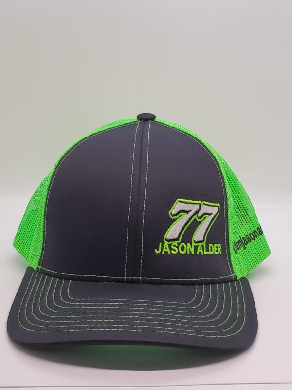 Jason Alder #77 Hat - Black/Green